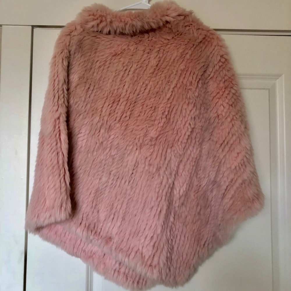 Rabbit Fur Poncho